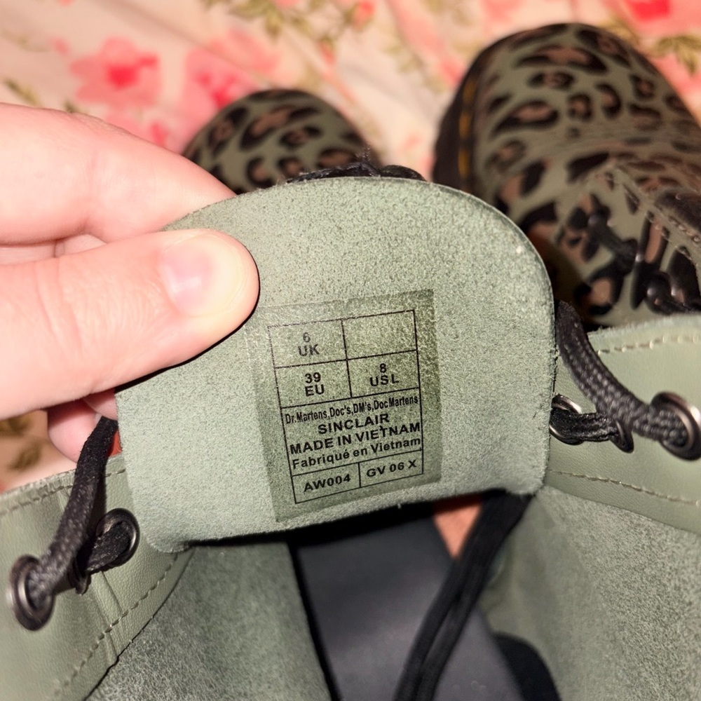 Sinclair Distorted Leopard Print Platform Doc Mar… - image 3